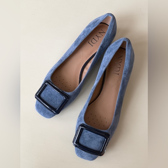 NYDJ Blue Suede Flats - Picture 2 of 5